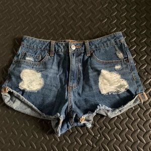 forever 21 short denim shorts size 27